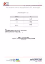Resultado Edital Especial 2026.1